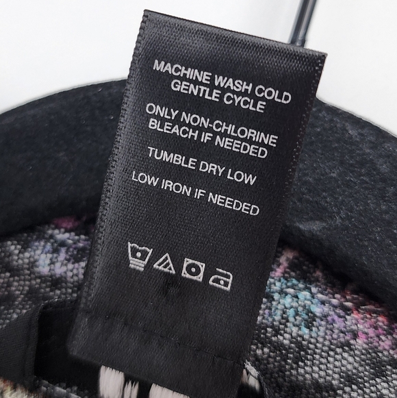 Ali Miles Button Down Sheer Shirt Art To Wear Abstract Colorful Large - Picture 9 of 9